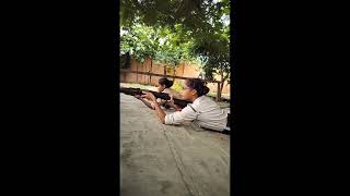 Correct Lying position of firing : NCC Shooting Competition & TSC