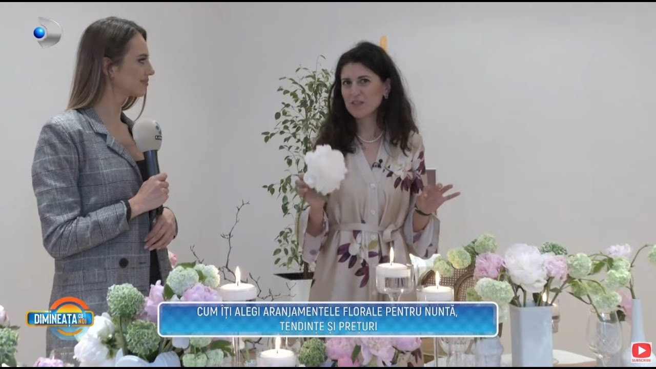 Dimineata cu Noi (31.05.2022) - Care sunt cele mai noi trenduri de aranjamente florale pentru nunta?