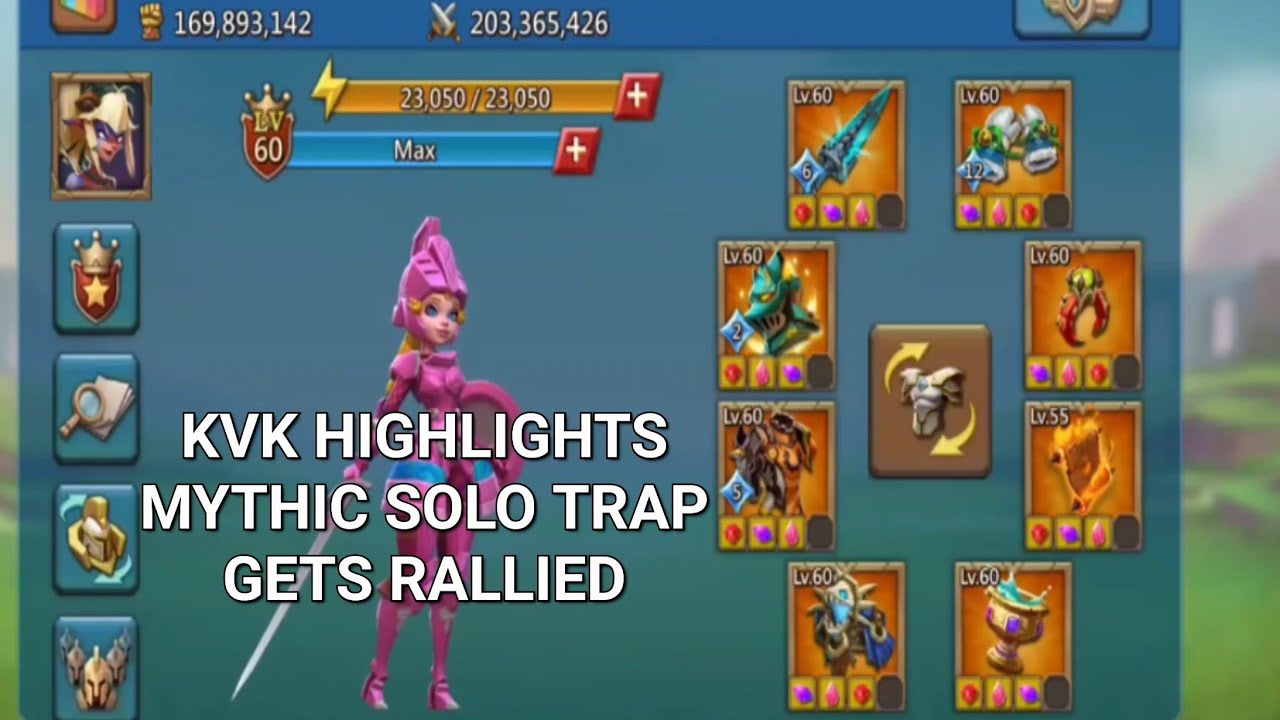 Lords Mobile ~ KVK Highlights Full Mythic Solo Trap Gets Rallied - YouTube