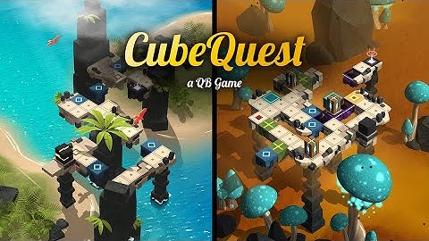 CubeQuest - A QB Game - 神秘的な立方体を転がし、ゴールへ導くパズルゲーム / 面白いゲーム情報 iOS,Android