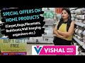 Vishal Mega Mart - ホームファニッシングアイテム - 1 つ購入すると 1 つ無料オファー - ベッドシーツ、カーペット、オーガナイザー