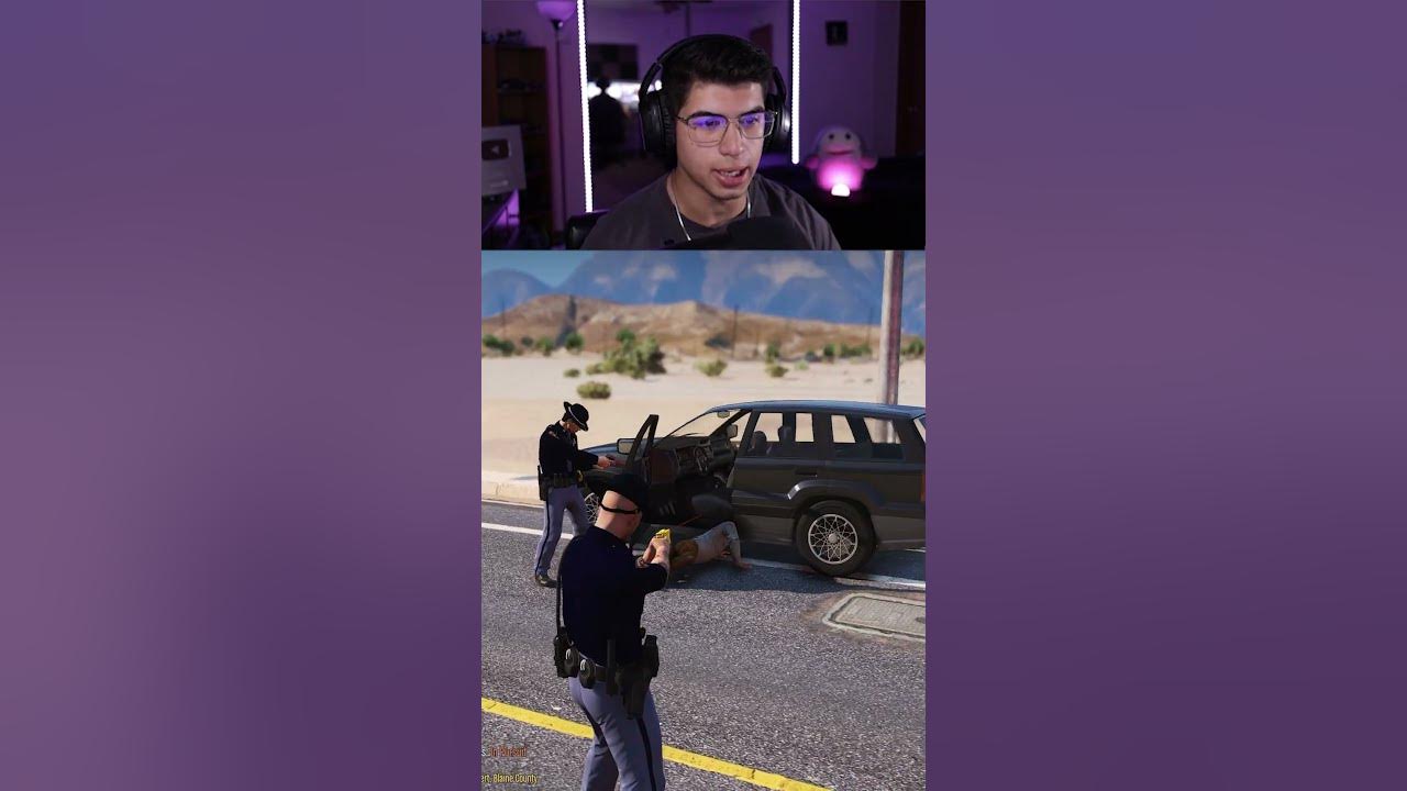 Man refuses to do breathalyzer then ends up getting tased... shorts lspdfr gta5 YouTube