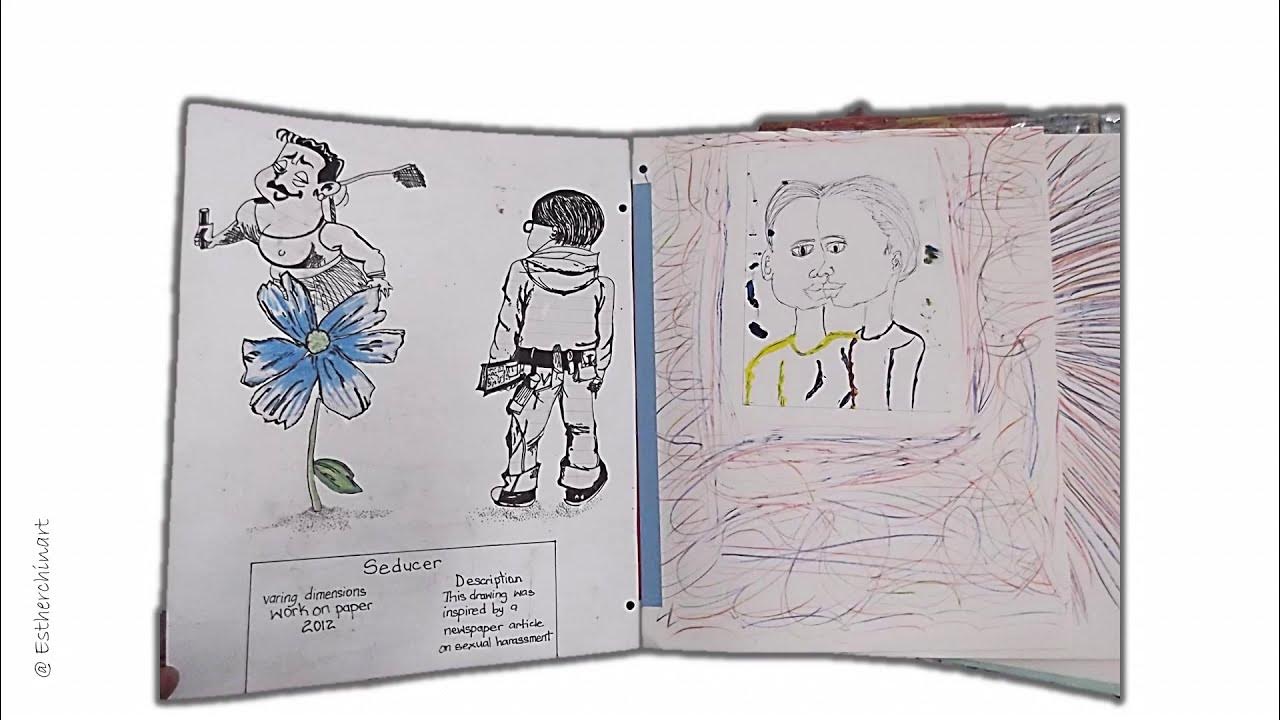 Reflective Art Journal for CSEC Flip Through on Child Abuse Shattered