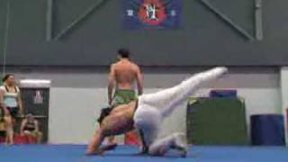 Macaco Twist to testicle side kick