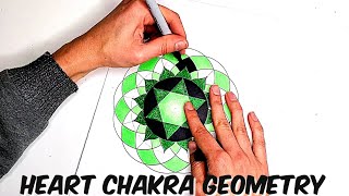How to Draw the Heart Chakra Geometric Design