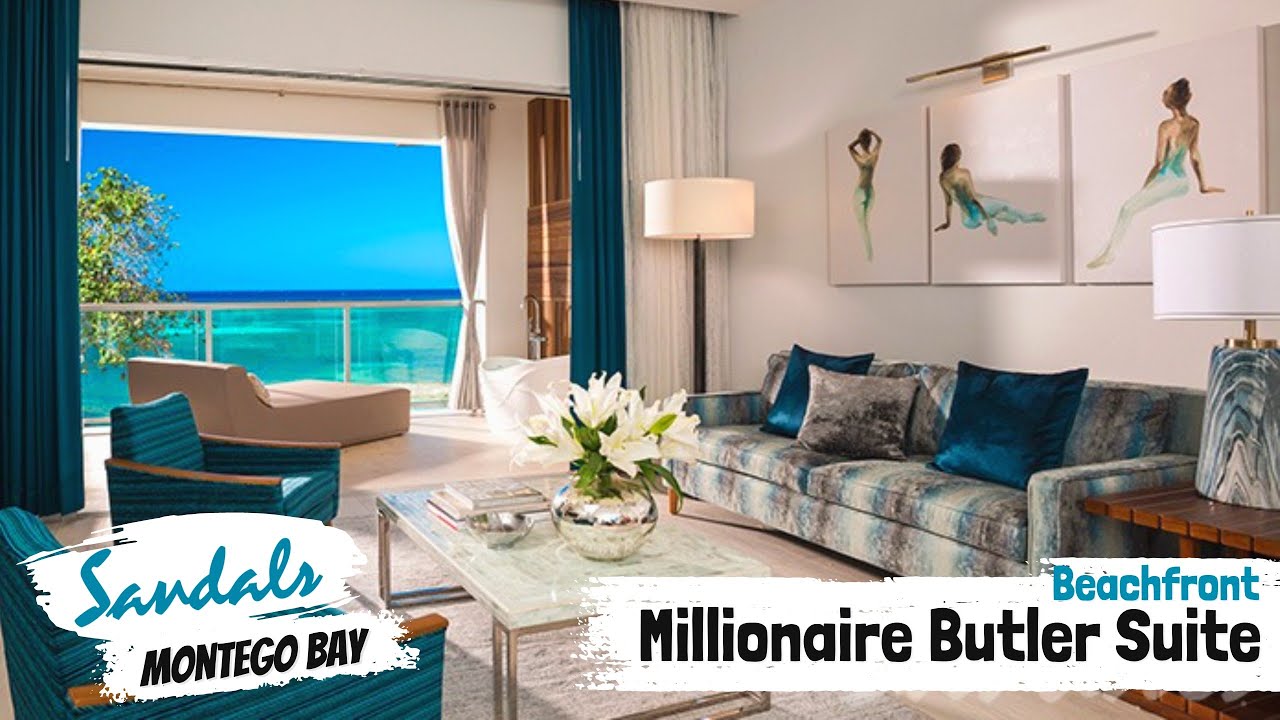 Beachfront Millionaire OneBedroom Butler Suite M1 Sandals Montego