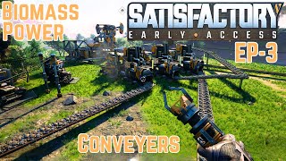 SATISFACTORY -- Conveyer Belt PROGRESS and UNLOCKING Stuff and Things (EARLY ACCESS) EP3