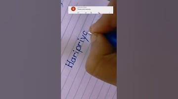 Haripriya - Name Writing।। How to Write in Cursive।। Simple Name Calligraphy ✍️✍️