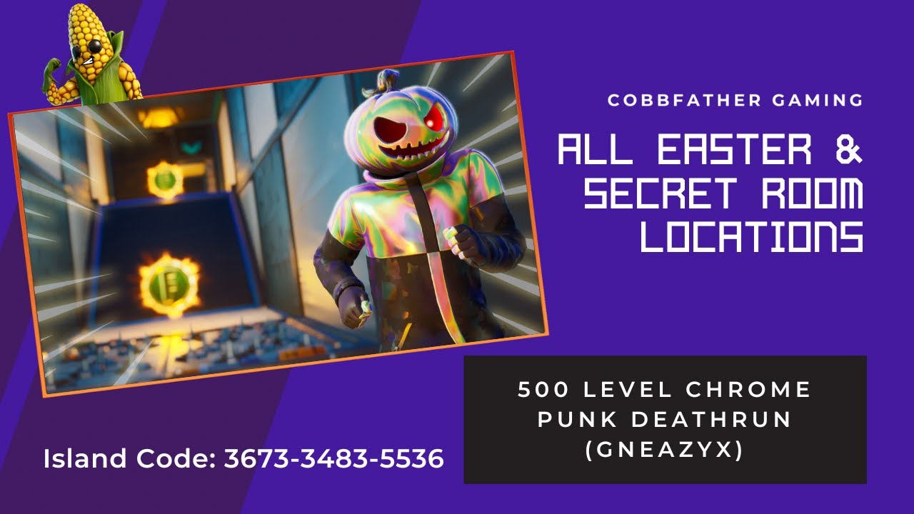 All Secret Room & Easter Egg Locations 500 LEVEL CHROME PUNK DEATHRUN