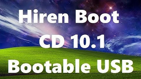 How to Make Hiren Boot CD bootable USB