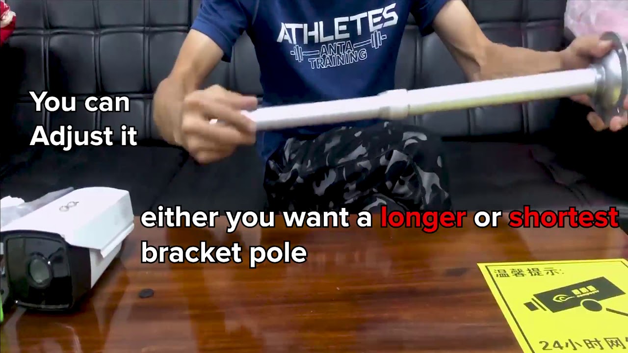 How to fix the Adjustable Wall mount CCTV camera bracket Holder - YouTube