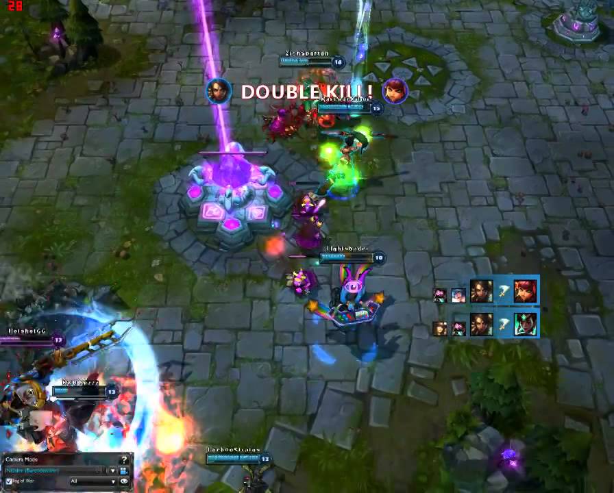 Barcode Killer (SKT t1 Faker) Nidalee triple kill on  NA solo Queue