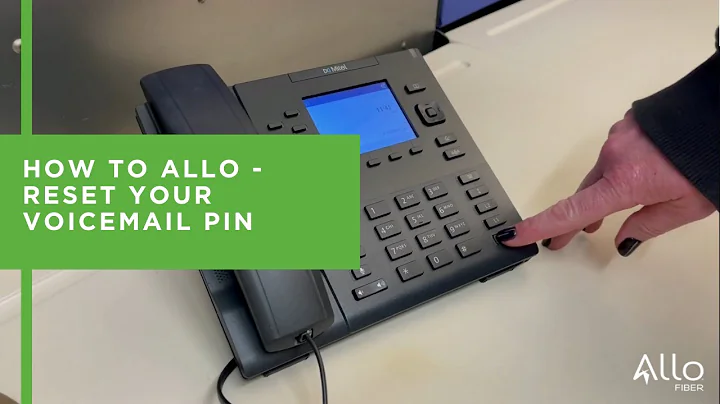 How To ALLO - Reset Your Voicemail Pin