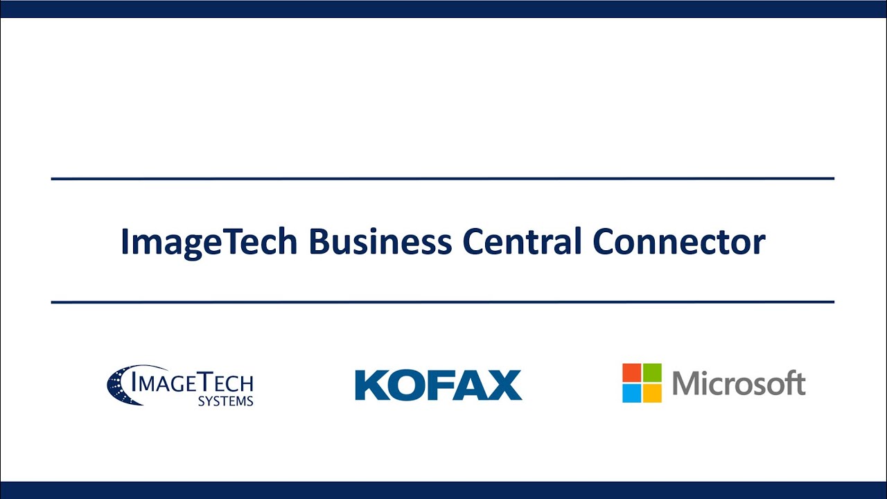 ImageTech AP Essentials to Business Central Connector - PO Syncing & 2 Way Matching (4 of 6)