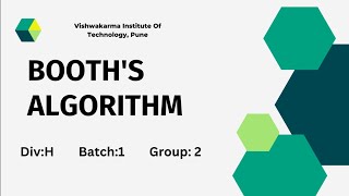 Famous Booth's Algorithm | H2 | Computer Organization & Architecture Wealth