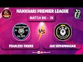 NANKHARI PREMIER LEAGUE SEASON 2 MATCH NO 19 FEARLES TIGERS VS J&K SHYAMNAGAR