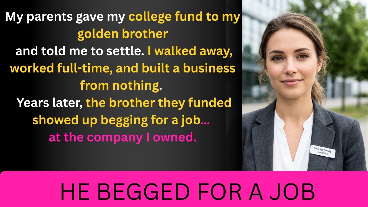 He Gave My $175K College Fund to My Brother… Five Years Later He Needed Me