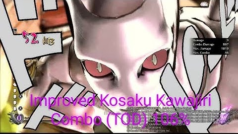 [JJBA ASBR] Improved Kosaku Kawajiri Combo! [TOD] TOUCH OF DEATH COMBO, 106%!