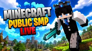 MINECRAFT LIVE. PUBLIC SMP 24/7 ONLINE | CRACKED JAVA / BEDROCK & POCKET EDITION #minecraft