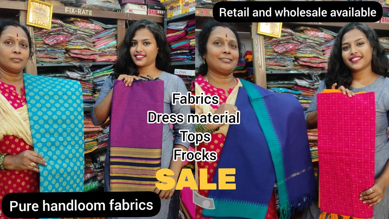 Exclusive Handloom FABRICS In Wholesale Prices At Vellanki, 60 OFF