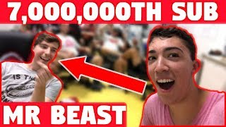 I WAS MR. BEAST'S 7,000,000th SUBSCRIBER AND WON 7,000,000 ___ ! (ft. MrBeast)