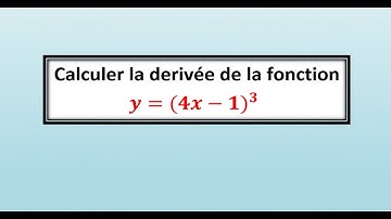 Comment calculer la derivée d