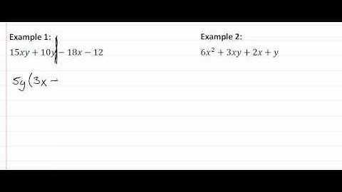 10.1d Factor Common Factors and Grouping-Grouping
