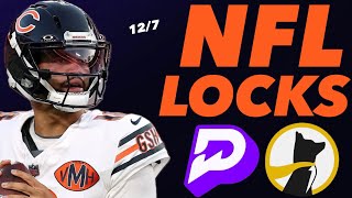 PRIZEPICKS NFL SUNDAY 12/7/25 - 4 FREE PICKS!!!  (16-4 NFL RUN!!!) - BEST PLAYER PROPS - NFL TODAY