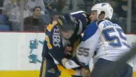Cam Janssen vs Andrew Peters Nov 12, 2008