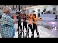 Waterfall dancers crew performing  notte bianca malta 2011