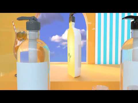 シャンプー広告系CG