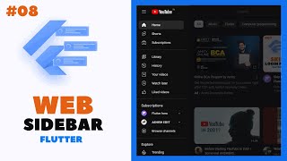 flutter sidebar for web | sidebar for web in flutter | #flutterhero