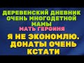 Деревенский дневник очень многодетной мамы. " Мать героиня". Я не экономлю. Донаты очень кстати.