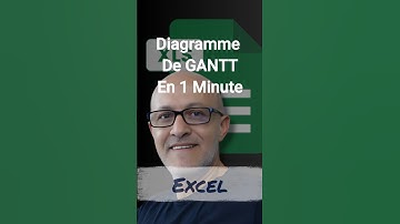 Excel Graphique GANTT En 1 Minute
