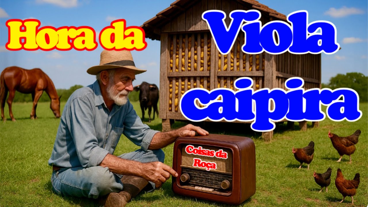 📟🎶HORA DA VIOLA CAIPIRA OUVIDA NO RÁDIO ANTIGO - MODÃO DE VIOLA - Isso que deixa o Caboclo Feliz