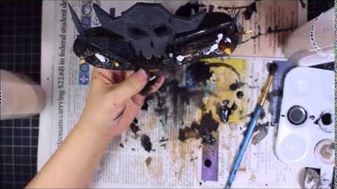 How to make: Ork barricade Part 3, Ground Texture and Rusting effect