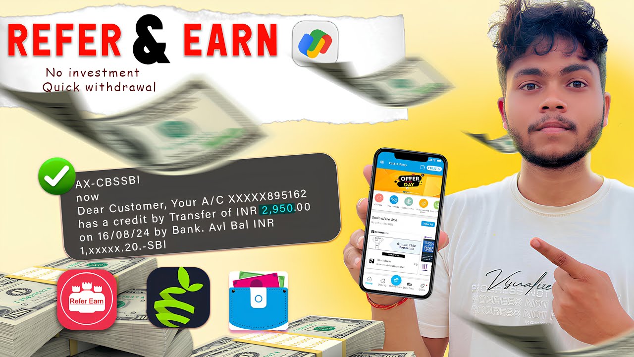 Refer and Earn Money 🤑 Best Apps For Referrals !