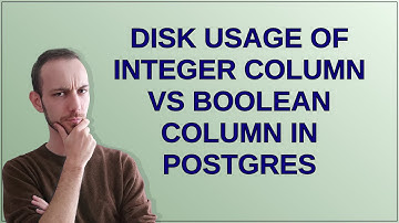 Dba: Disk usage of integer column vs boolean column in Postgres