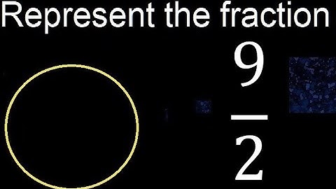 Represent 9/2 graphically . Graphic representation of fractions, graph