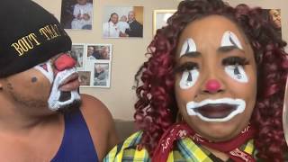HILARIOUS COUPLES HALLOWEEN MAKEUP  (CHOLO CLOWNS)