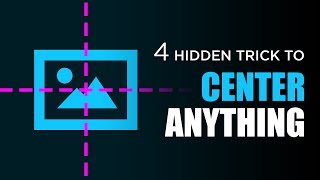 4 Hidden Tricks - How to CENTER AN IMAGE in Photoshop - HINDI