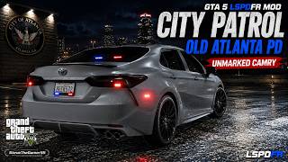GTA 5 LSPDFR MOD | OLD Atlanta PD Unmarked Camry Patrol Gets INTENSE! | City Patrol 4K