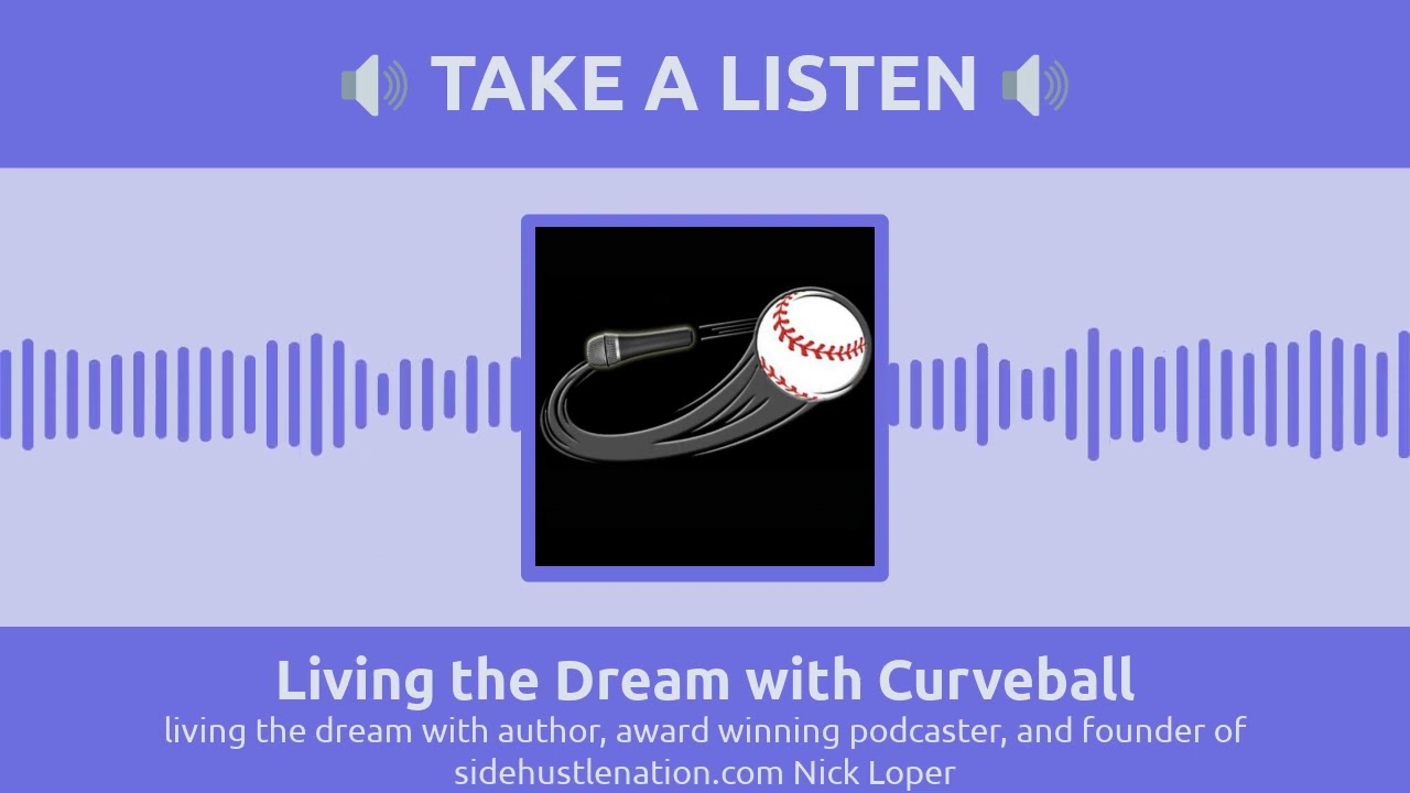 living the dream with author, award winning podcaster, and founder of sidehustlenation.com Nick...