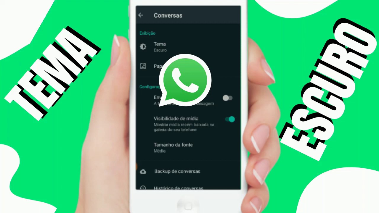 Como ativar o modo noturno no WhatsApp - YouTube