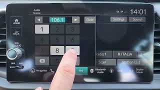 HONDA Jazz V HYBRID – How to Change Radio Station