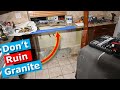 How to Remove Kitchen Sink Cabinet, Protect Granite Counters