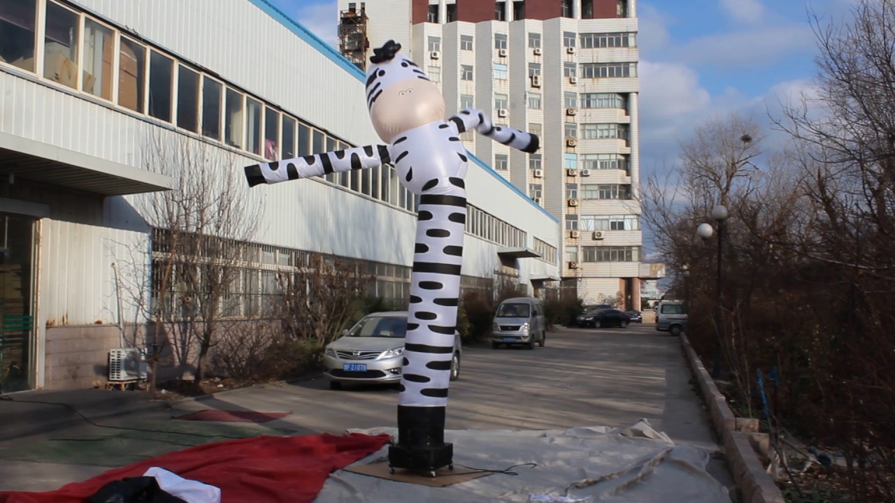inflatable world inflatable zebra airblowen dancer sky