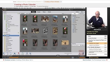 "Creating a Photo Calendar" | Adobe Photoshop Elements 11 with Educator.com