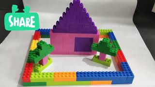 Building a small House with Lego Blocks| ASMR Satifying Building blocks|