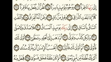 سورة القيامة (٢٠-٤٠) للشيخ المقرئ عبدالقادر العثمان ..